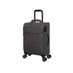 IT Luggage Citywide - 3pc Set (Charcoal) -IT Luggage Store 32757 UK12 2648 08Charcoal Darkgullgrey SSFrontpanel18.7in