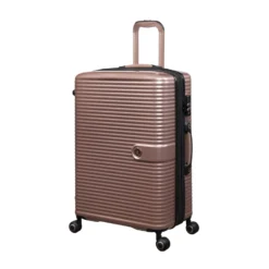 IT Luggage Helixian - 3pc Set (Metallic Rose Gold) -IT Luggage Store 32898 UK16 2842 08MetallicrosegoldS397SSFrontpanel25in