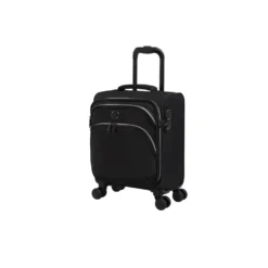 IT Luggage Trinary - 4pc Set (Black) -IT Luggage Store 32909 UK12 2875 08BlackSSFrontpanel15in