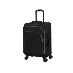 IT Luggage Trinary - 4pc Set (Black) -IT Luggage Store 32909 UK12 2875 08BlackSSFrontpanel19.4in