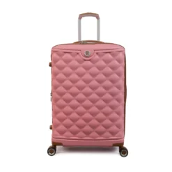 IT Luggage Indulging - 4pc Set (Flamingo Pink) -IT Luggage Store 32964 UK16 3039 08FlamingoPinkSSFrontpaneldirectly25in
