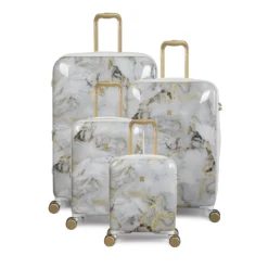 IT Luggage Sheen - Underseat (Gold Greyscale Marble) -IT Luggage Store 32980 UK16 2269B08GoldgreyscalemarbleSSFrontpaneldirect1 9f1df194 43f5 428f a553 354aad55b515