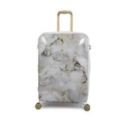 IT Luggage Sheen - 4pc Set (Gold Greyscale Marble) -IT Luggage Store 32980 UK16 2269B08GoldgreyscalemarbleSSFrontpaneldirect25in