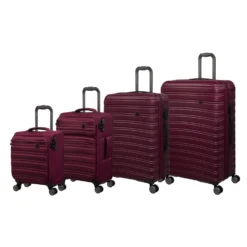 IT Luggage Fusional - 4pc Set (Dark Red) -IT Luggage Store 32987A UK16 2920 08 32987B UK12 2920 08DarkredsS055SSSet1