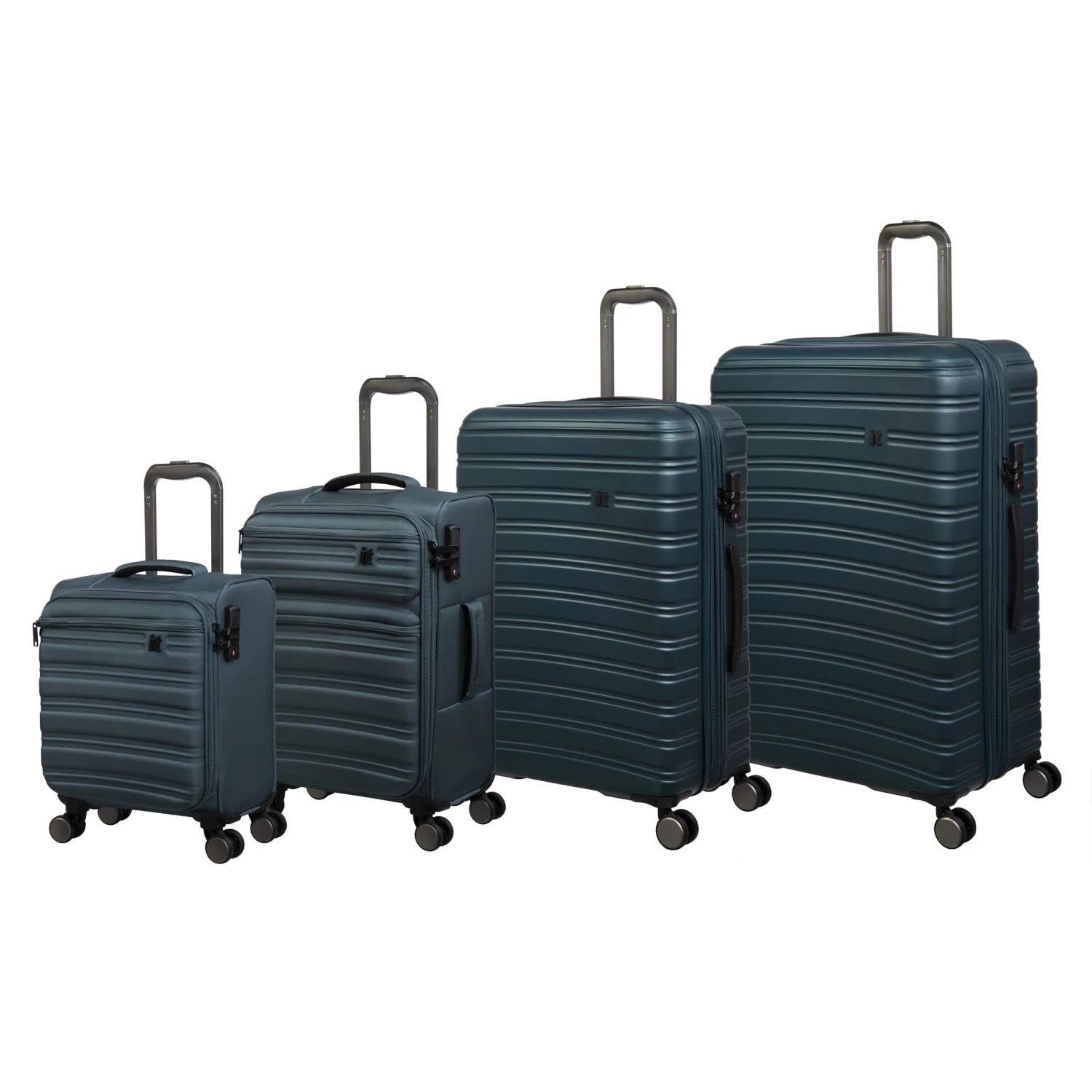 IT Luggage Fusional - 4pc Set (Mediterranean Green) 2 IT Luggage Fusional - 4pc Set (Mediterranean Green) - Image 2