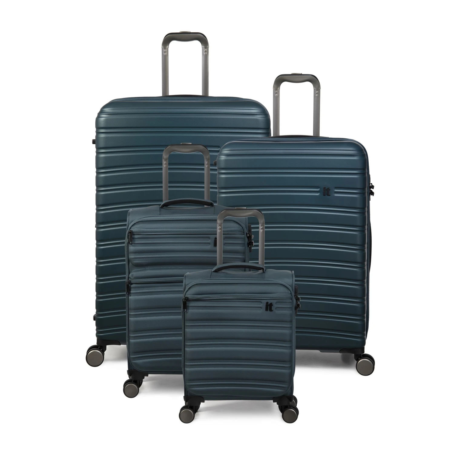IT Luggage Fusional - 4pc Set (Mediterranean Green) 1 IT Luggage Fusional - 4pc Set (Mediterranean Green)