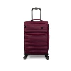 IT Luggage Fusional - 4pc Set (Dark Red) -IT Luggage Store 32987B UK12 2920 08DarkredsS055SSFrontpaneldirectly19.4in