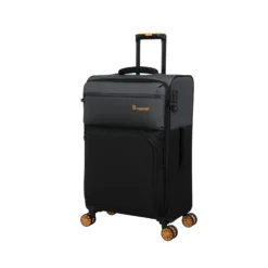 Duo-Tone - 4pc Set (Pewter & Black) -IT Luggage Store 33080 UK12 1519B08Pewter BlackSSFrontpanel23.4in