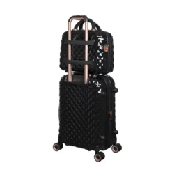 IT Luggage Glitzy - Vanity Case (Black) -IT Luggage Store 33109 UK16 2888A08 16 2888A15BlackSSBackpanel a59579ea 88ce 445b bae7 5cb02bf757b6