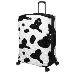 IT Luggage Indulging - Large (Moo Cow Print) -IT Luggage Store 33198 UK16 3039A08Moocowblack whiterepeatprintSSFrontpanel29in 247ad7e4 258b 42b5 a132 c3909a668cff