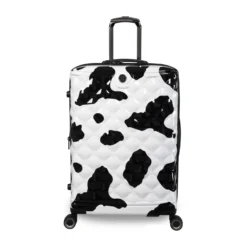 IT Luggage Indulging II - 4pc Set (Moo Cow Print) -IT Luggage Store 33198 UK16 3039A08Moocowblack whiterepeatprintSSFrontpaneldirectly25in a1409caa 994e 4cee bae9 ad5b0bb7f8c4