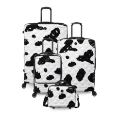 IT Luggage Indulging II - 4pc Set (Moo Cow Print)