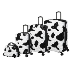 IT Luggage Store -IT Luggage Store 33198 UK16 3039A08Moocowblack whiterepeatprintSSFrontpanelset2