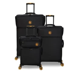 Simultaneous - Cabin (Black) -IT Luggage Store 33202 UK12 2900 08BlackSSFrontpaneldirectlyset2 e8e5a0cf 1f20 4965 8afd ff36d91d7387
