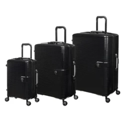 IT Luggage Helixian - 3pc Set (Black)