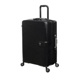 IT Luggage Helixian - 3pc Set (Black) -IT Luggage Store 61334 US16 2842 08BlackS001SSFrontpanel25in