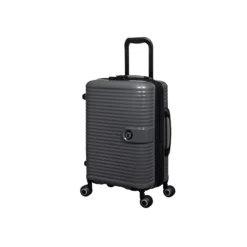 IT Luggage Helixian - 3pc Set (Charcoal) -IT Luggage Store 61334 US16 2842 08CharcoalgreyS022SSFrontpanel18.5in