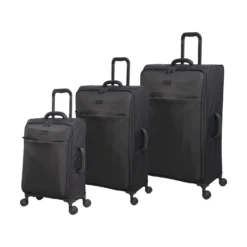IT Luggage Lustrous - 3pc Set (Charcoal)