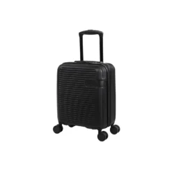 IT Luggage Valiant - 4pc Set (Black) -IT Luggage Store 61437 US16 2914 08BlackS001SSFrontpanel14.7in