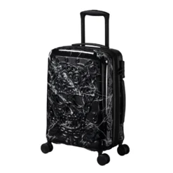 IT Luggage Candy Calavera - 4pc Set (Black Marble) -IT Luggage Store CandyCalavera16 2918ACabinCasefront side