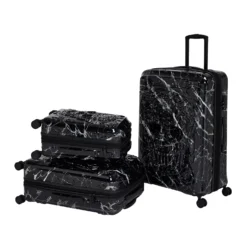 IT Luggage Candy Calavera - 4pc Set (Black Marble) -IT Luggage Store CandyCalavera16 2918AGroupC