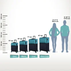 Duo-Tone - Large (Capri Breeze / Dress Blues) -IT Luggage Store Duo Tone Capri Relative Size 4a5fcfc4 c787 41a0 ad61 6a11d1a17642