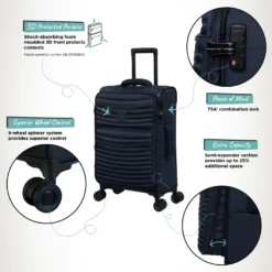 IT Luggage Precursor - Cabin (Dress Blues) -IT Luggage Store Precursor Cabin Blue Infographic