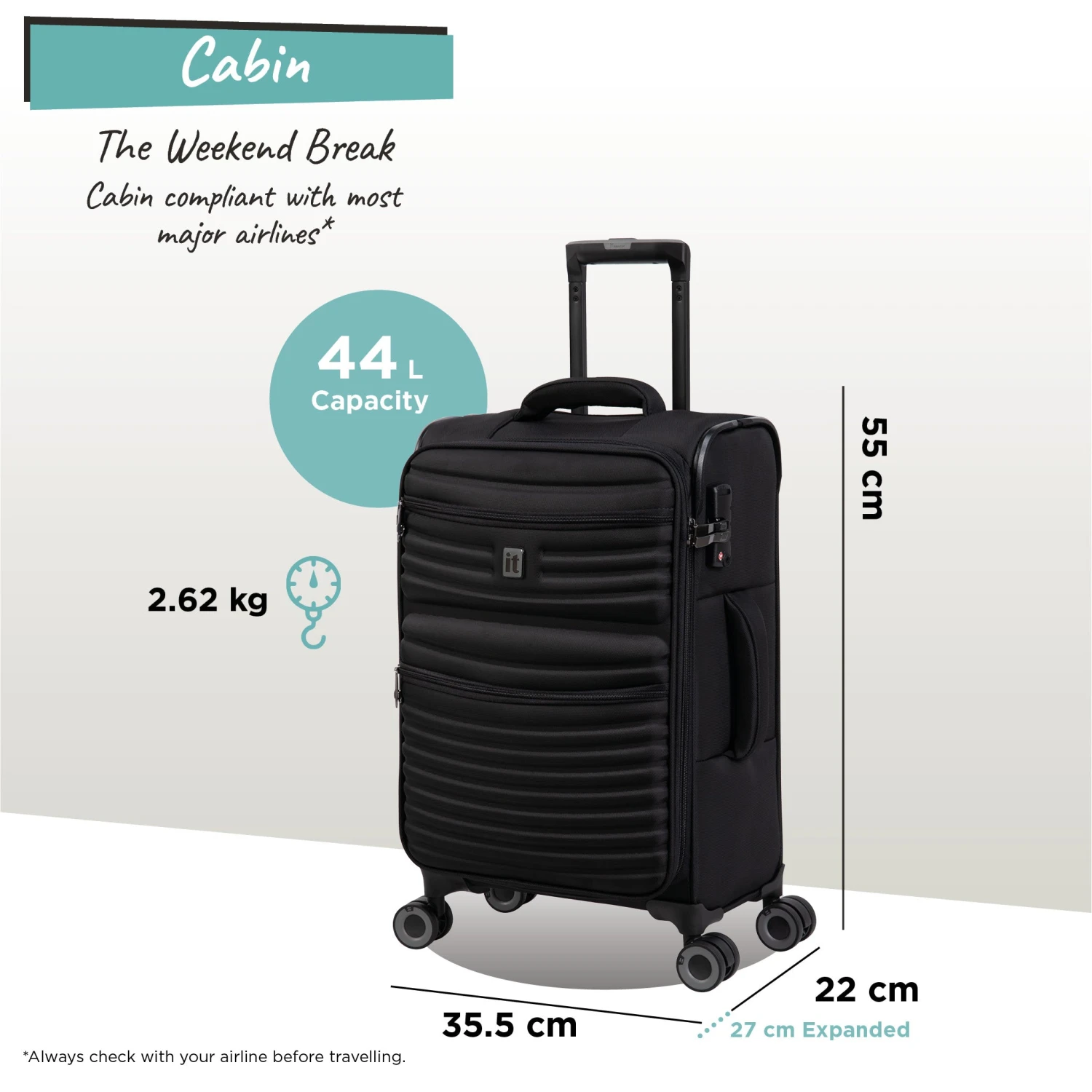 IT Luggage Precursor - Cabin (Black) 8 IT Luggage Precursor - Cabin (Black) - Image 8