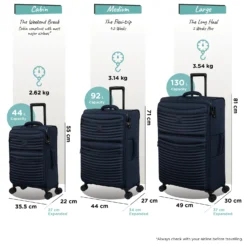 IT Luggage Precursor - Medium Plus (Dress Blues) 27 IT Luggage Precursor - Medium Plus (Dress Blues) -IT Luggage Store Precursor set blue dims weights 46291f8b 9d1c 442d aa87 2587bcaa8bc1