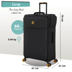Simultaneous - Large (Black) -IT Luggage Store Simultaneous Large Blk dims weights