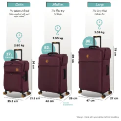 Simultaneous - Large (French Port) -IT Luggage Store Simultaneous Set French Port dims weights 99b841c4 d588 4ddb b871 54660658dd30