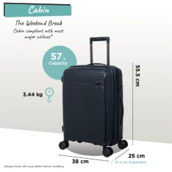 IT Luggage Spontaneous - Cabin (Blueberry) -IT Luggage Store Spontaneous Cabin blueberry dims weights