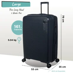 IT Luggage Spontaneous - Large (Blueberry) -IT Luggage Store Spontaneous Large blueberry dims weights