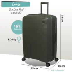IT Luggage Spontaneous - Large (Olive Night) -IT Luggage Store Spontaneous Large olive dims weights